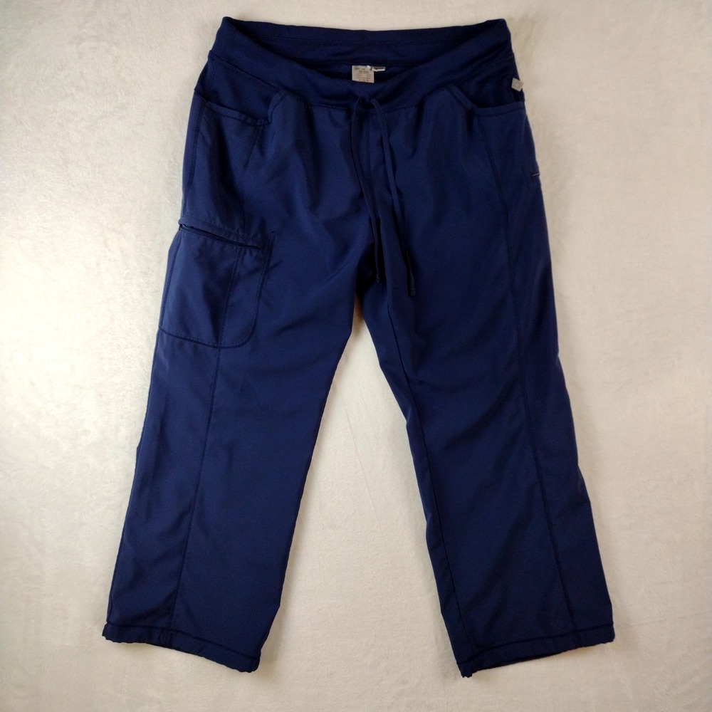 Cherokee Infinity Navy Blue Scrub Pants Petite XL 1123AP Mid Rise Cargo
